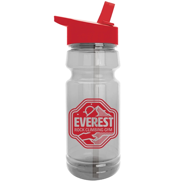 The Trainer - 24 oz. Clear Sports Bottles with Flip Straw - The Trainer - 24 oz. Clear Sports Bottles with Flip Straw - Image 4 of 10