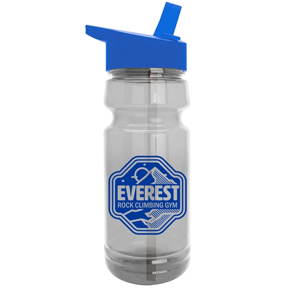 The Trainer - 24 oz. Clear Sports Bottles with Flip Straw - The Trainer - 24 oz. Clear Sports Bottles with Flip Straw - Image 5 of 10
