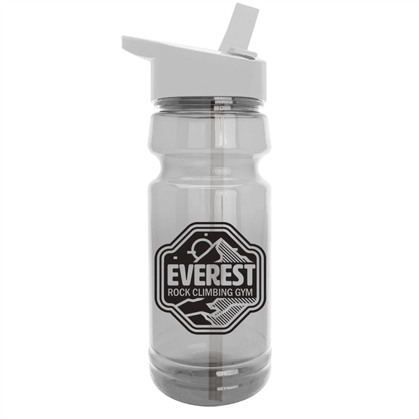 The Trainer - 24 oz. Clear Sports Bottles with Flip Straw - The Trainer - 24 oz. Clear Sports Bottles with Flip Straw - Image 6 of 10