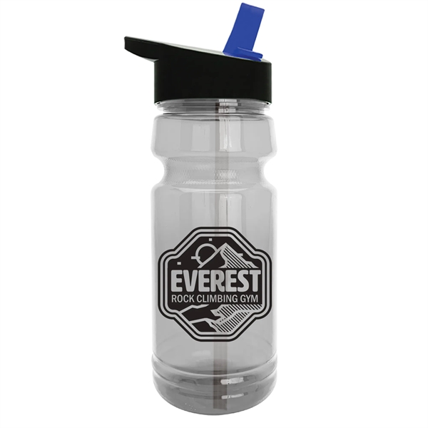 The Trainer - 24 oz. Clear Sports Bottles with Flip Straw - The Trainer - 24 oz. Clear Sports Bottles with Flip Straw - Image 8 of 10