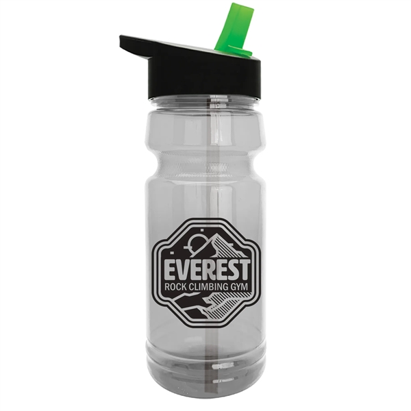The Trainer - 24 oz. Clear Sports Bottles with Flip Straw - The Trainer - 24 oz. Clear Sports Bottles with Flip Straw - Image 10 of 10