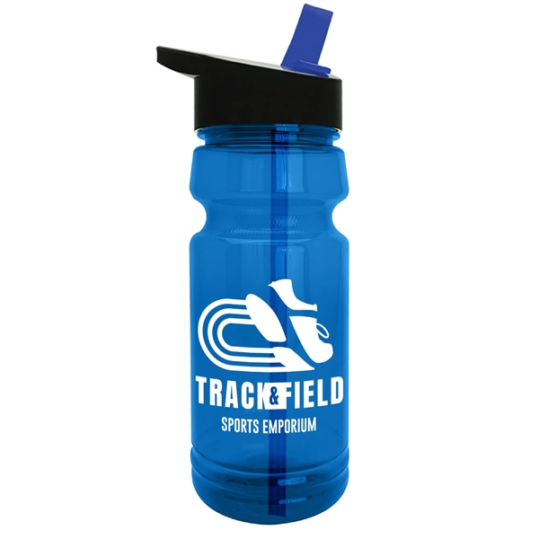 The Trainer - 24 oz. UpCycle rPET Bottle with Drink thru lid - The Trainer - 24 oz. UpCycle rPET Bottle with Drink thru lid - Image 2 of 11