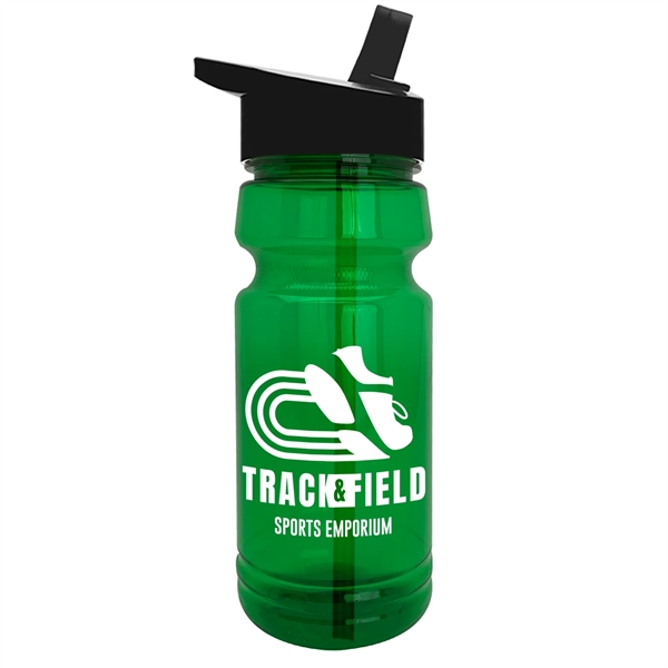 The Trainer - 24 oz. UpCycle rPET Bottle with Drink thru lid - The Trainer - 24 oz. UpCycle rPET Bottle with Drink thru lid - Image 4 of 11
