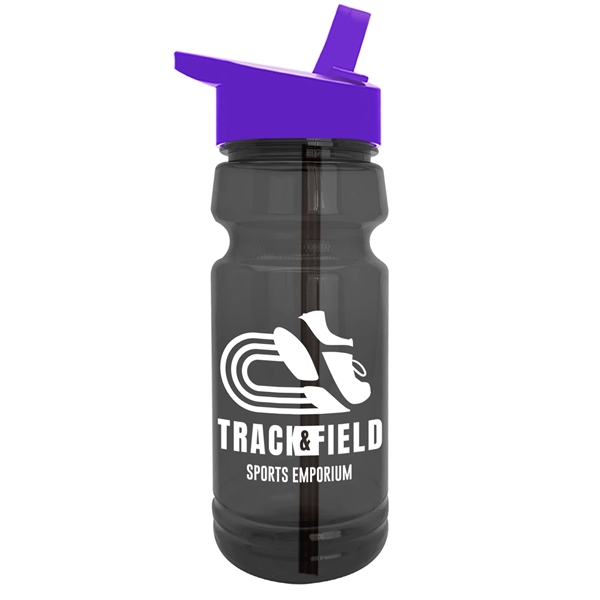 The Trainer - 24 oz. UpCycle rPET Bottle with Drink thru lid - The Trainer - 24 oz. UpCycle rPET Bottle with Drink thru lid - Image 8 of 11