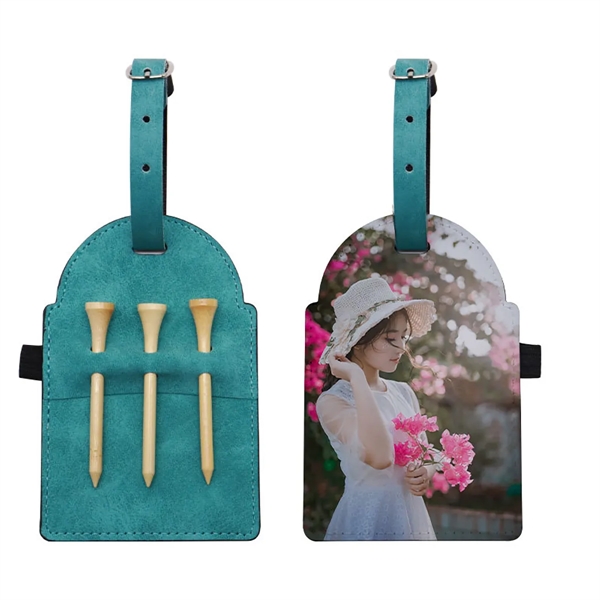 Leather Golf Tee Holder - Leather Golf Tee Holder - Image 2 of 3