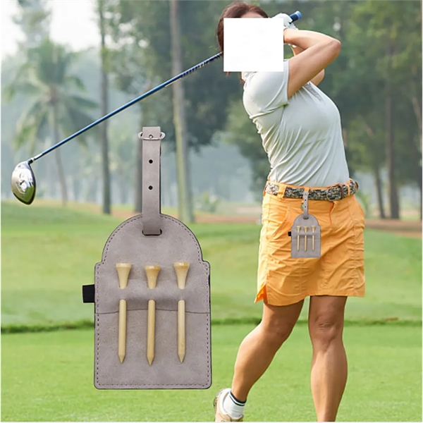 Leather Golf Tee Holder - Leather Golf Tee Holder - Image 3 of 3