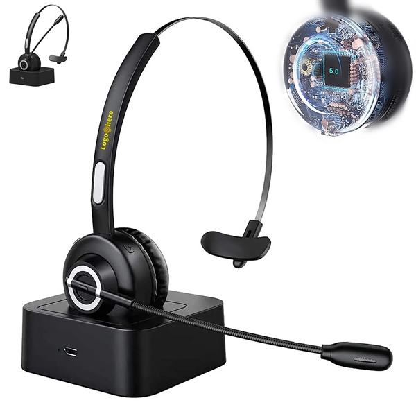 Wireless Headset With Standing Dock - Wireless Headset With Standing Dock - Image 0 of 3