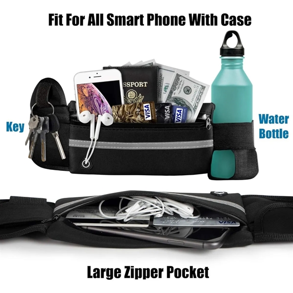 Sports Fanny Pack With Water Bottle Holder - Sports Fanny Pack With Water Bottle Holder - Image 1 of 7