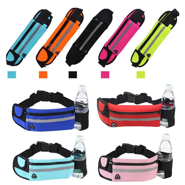 Sports Fanny Pack With Water Bottle Holder - Sports Fanny Pack With Water Bottle Holder - Image 2 of 7