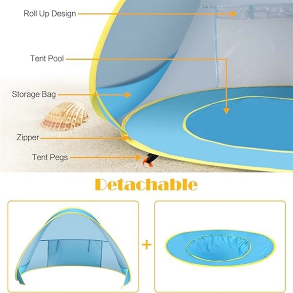 Baby UV Protection Beach Tent - Baby UV Protection Beach Tent - Image 1 of 5