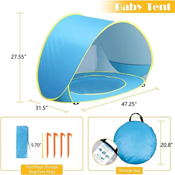 Baby UV Protection Beach Tent - Baby UV Protection Beach Tent - Image 4 of 5