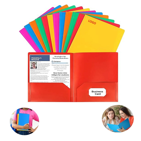 Plastic Folders With Pockets For Office School - Plastic Folders With Pockets For Office School - Image 0 of 4
