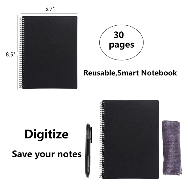 Reusable Smart Notebook With Pen And Cloth - Reusable Smart Notebook With Pen And Cloth - Image 4 of 4