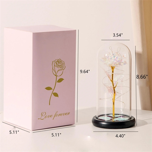 Colorful Rose Flower Glass Gifts For Women - Colorful Rose Flower Glass Gifts For Women - Image 1 of 5