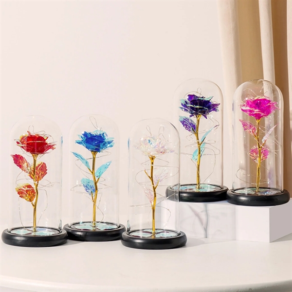 Colorful Rose Flower Glass Gifts For Women - Colorful Rose Flower Glass Gifts For Women - Image 2 of 5