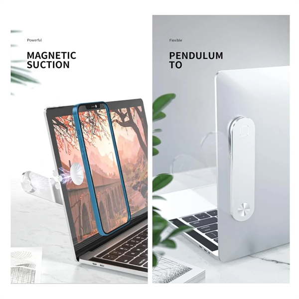 Magnetic Laptop Extension Bracket Phone Holder - Magnetic Laptop Extension Bracket Phone Holder - Image 4 of 8