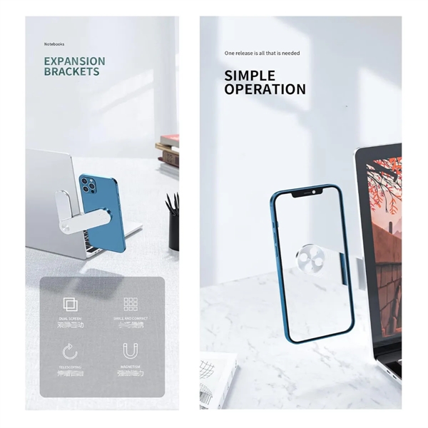 Magnetic Laptop Extension Bracket Phone Holder - Magnetic Laptop Extension Bracket Phone Holder - Image 5 of 8