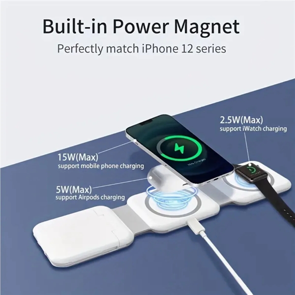 10 In 1 Foldable Magnetic Wireless Charge Data Cable Bag - 10 In 1 Foldable Magnetic Wireless Charge Data Cable Bag - Image 2 of 9