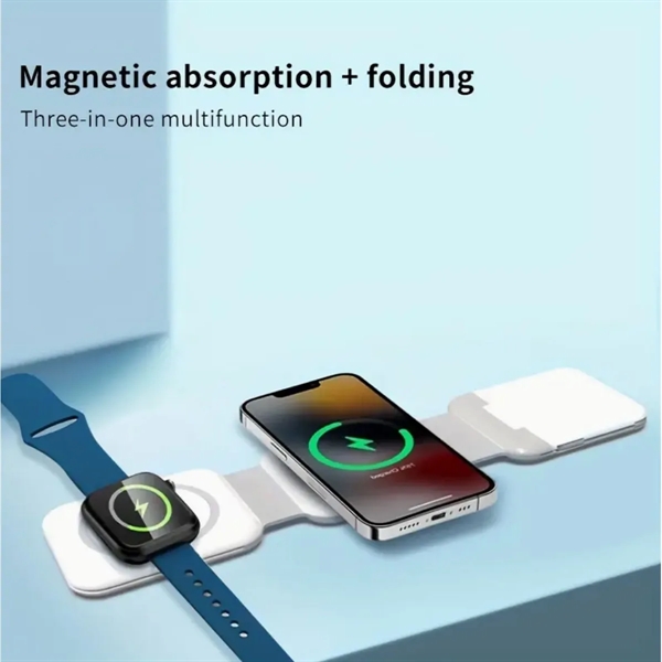 10 In 1 Foldable Magnetic Wireless Charge Data Cable Bag - 10 In 1 Foldable Magnetic Wireless Charge Data Cable Bag - Image 3 of 9