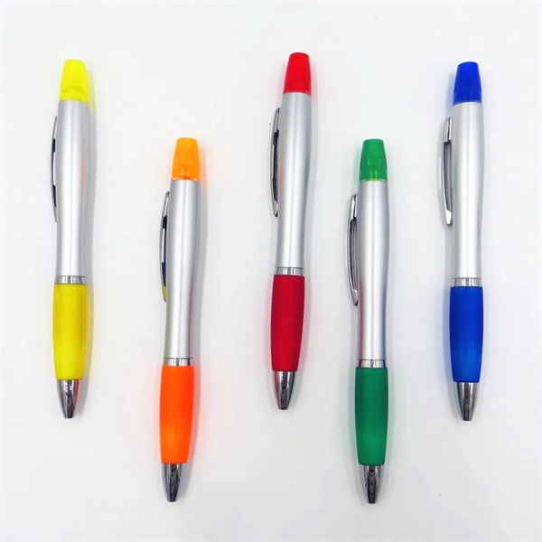 Custom Highlighter Pen Combos with Rubber Grip - Custom Highlighter Pen Combos with Rubber Grip - Image 1 of 3