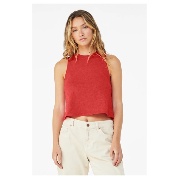 Bella + Canvas Ladies' Racerback Cropped Tank - Bella + Canvas Ladies' Racerback Cropped Tank - Image 41 of 116