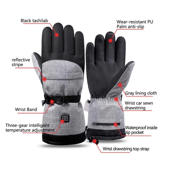 Heated Waterproof Electric Winter Gloves - Heated Waterproof Electric Winter Gloves - Image 2 of 6