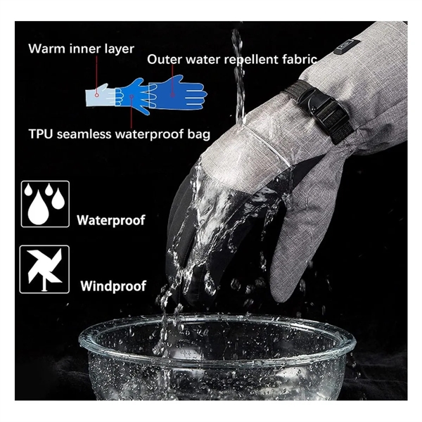 Heated Waterproof Electric Winter Gloves - Heated Waterproof Electric Winter Gloves - Image 5 of 6