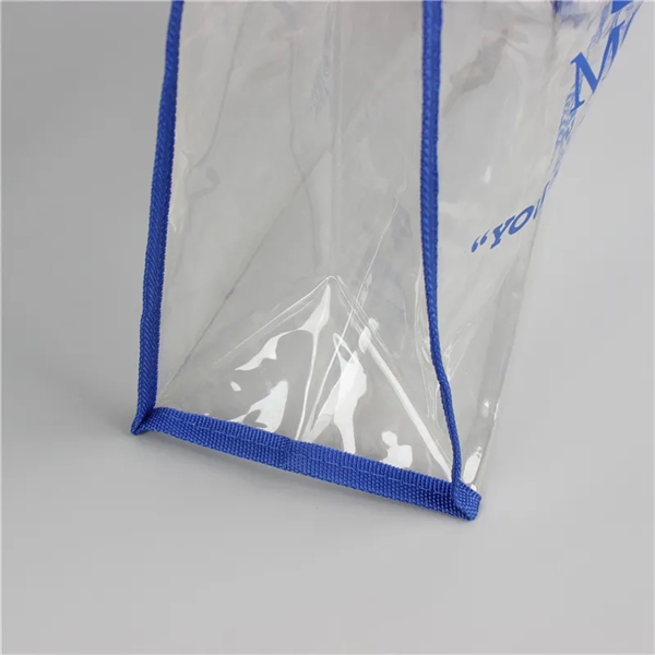 Transparent Promo Tote PVC Shopping Bag - Transparent Promo Tote PVC Shopping Bag - Image 4 of 4