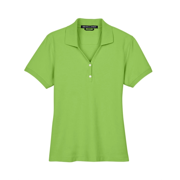 Devon & Jones Ladies' Pima Pique Y-Collar Polo - Devon & Jones Ladies' Pima Pique Y-Collar Polo - Image 75 of 142