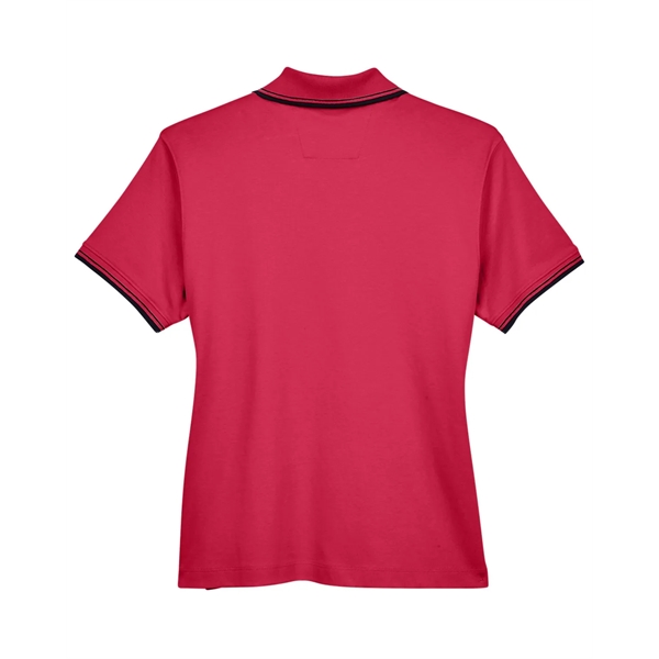 Devon & Jones Ladies' Tipped Perfect Pima Interlock Polo - Devon & Jones Ladies' Tipped Perfect Pima Interlock Polo - Image 13 of 18