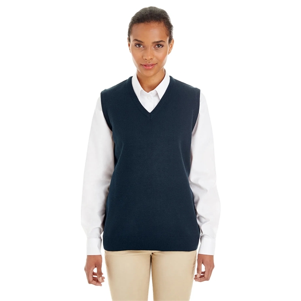 Harriton Ladies' Pilbloc™ V-Neck Sweater Vest - Harriton Ladies' Pilbloc™ V-Neck Sweater Vest - Image 18 of 27