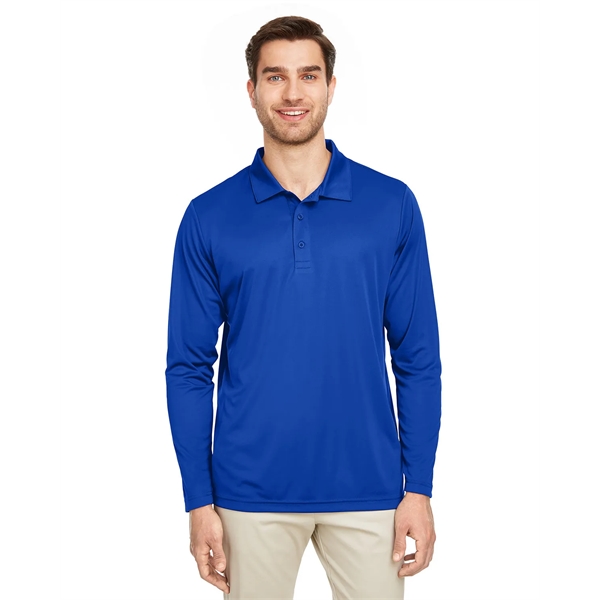 Team 365 Men's Zone Performance Long Sleeve Polo - Team 365 Men's Zone Performance Long Sleeve Polo - Image 14 of 46