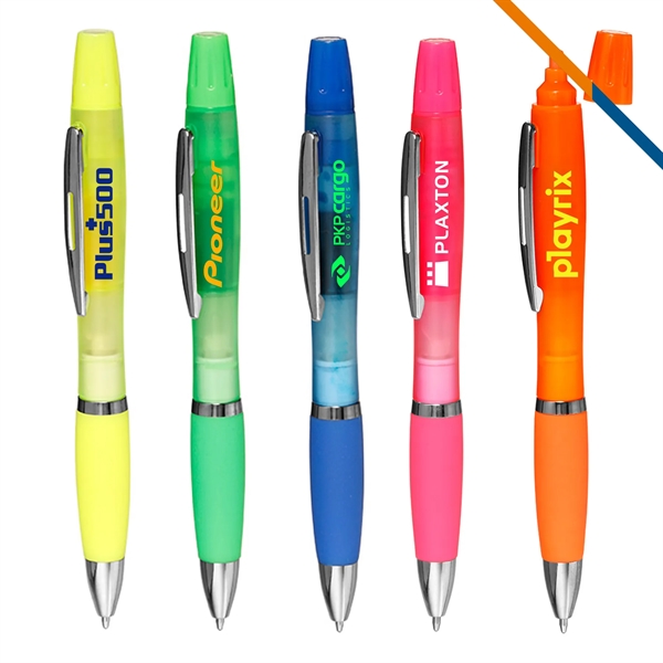 Hentty 2in1 Highlighter Ballpoint Pen - Hentty 2in1 Highlighter Ballpoint Pen - Image 0 of 7