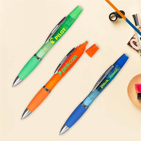 Hentty 2in1 Highlighter Ballpoint Pen - Hentty 2in1 Highlighter Ballpoint Pen - Image 1 of 7