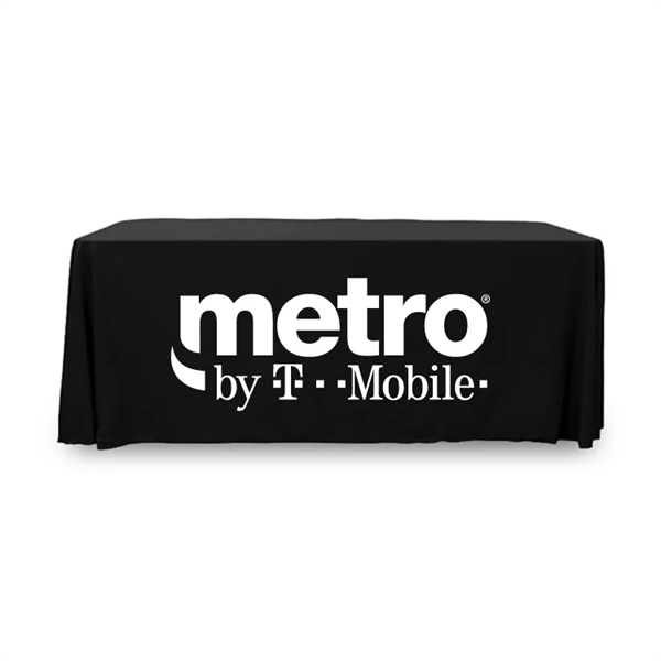 6 ft. Throw PolyKnit™ Table Cover (WHITE LOGO ONLY) - 6 ft. Throw PolyKnit™ Table Cover (WHITE LOGO ONLY) - Image 0 of 0