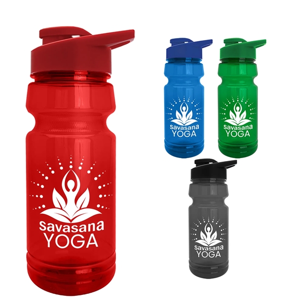 The Trainer - 24 oz. UpCycle rPET Bottle with Drink thru lid - The Trainer - 24 oz. UpCycle rPET Bottle with Drink thru lid - Image 0 of 11