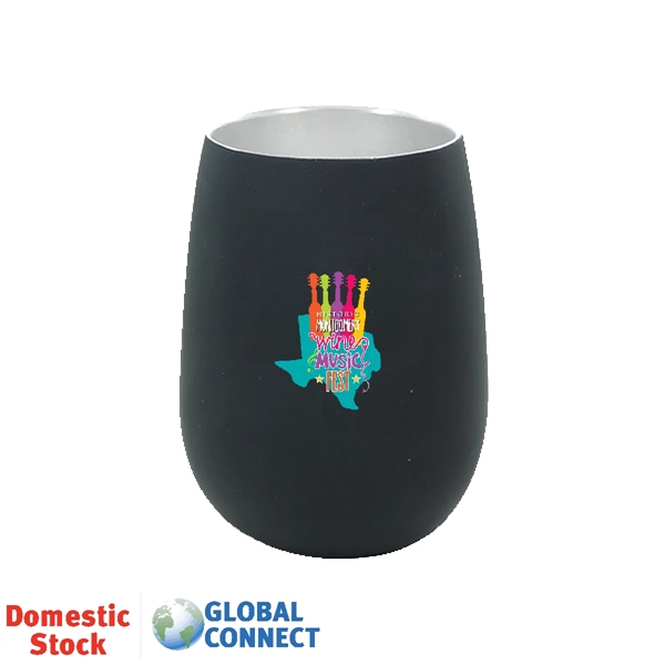Halcyon® 12 oz. Stainless Steel Wine Glass, Full Color Digi - Halcyon® 12 oz. Stainless Steel Wine Glass, Full Color Digi - Image 2 of 5