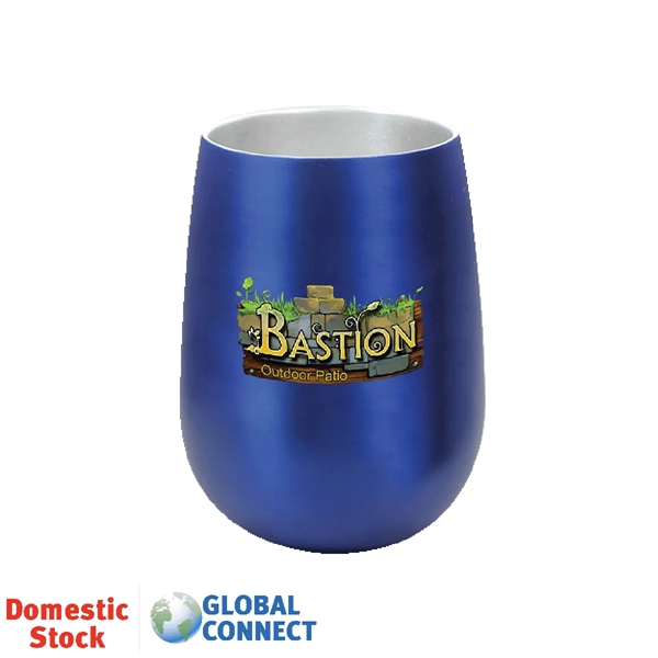 Halcyon® 12 oz. Stainless Steel Wine Glass, Full Color Digi - Halcyon® 12 oz. Stainless Steel Wine Glass, Full Color Digi - Image 3 of 5