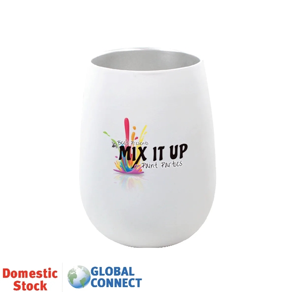 Halcyon® 12 oz. Stainless Steel Wine Glass, Full Color Digi - Halcyon® 12 oz. Stainless Steel Wine Glass, Full Color Digi - Image 5 of 5