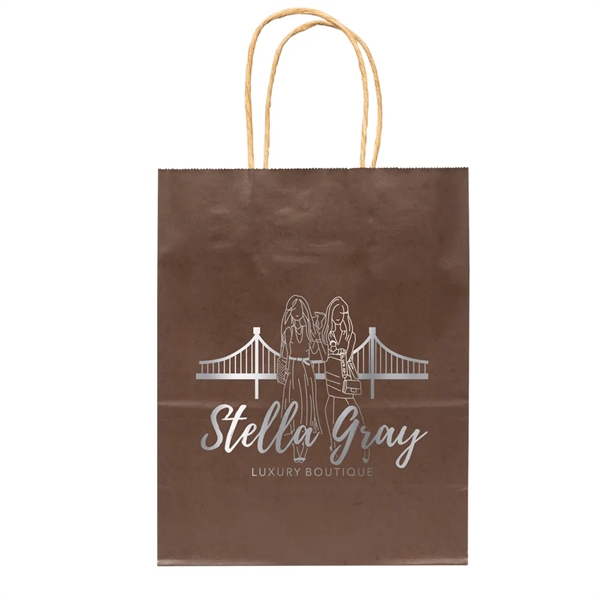 Solid Tinted Kraft Shopping Bags - Solid Tinted Kraft Shopping Bags - Image 1 of 2