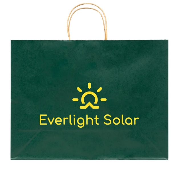 Solid Tinted Kraft Shopping Bags - Solid Tinted Kraft Shopping Bags - Image 2 of 2