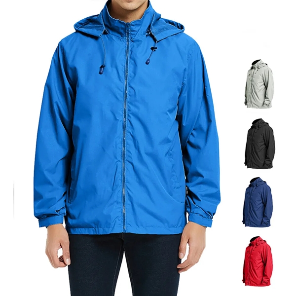 Sport-Tek Men's Tall Hooded Raglan Jacket - Sport-Tek Men's Tall Hooded Raglan Jacket - Image 0 of 4