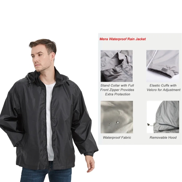 Sport-Tek Men's Tall Hooded Raglan Jacket - Sport-Tek Men's Tall Hooded Raglan Jacket - Image 1 of 4