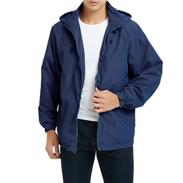 Sport-Tek Men's Tall Hooded Raglan Jacket - Sport-Tek Men's Tall Hooded Raglan Jacket - Image 3 of 4