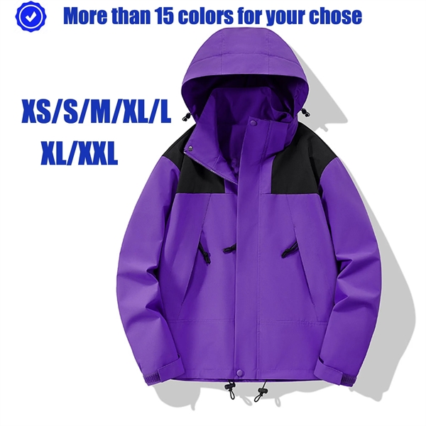Unisex Outdoor Shell Jacket Adventure Autumn Coat Windbreake - Unisex Outdoor Shell Jacket Adventure Autumn Coat Windbreake - Image 1 of 1