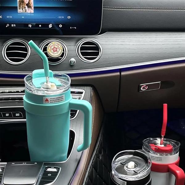 40oz Travel Double Wall Handle Tumbler - 40oz Travel Double Wall Handle Tumbler - Image 3 of 3