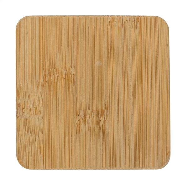 Bamboo Square Coaster & Bottle Opener - Bamboo Square Coaster & Bottle Opener - Image 2 of 3