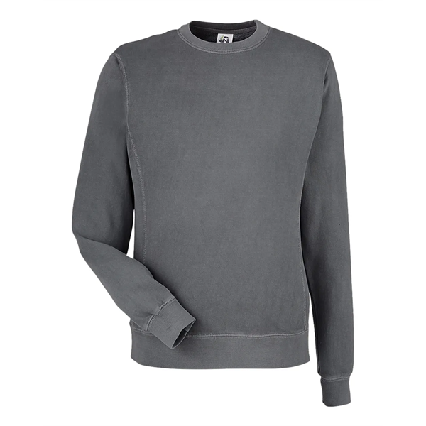 J. America Unisex Pigment-Dyed Fleece Crewneck Sweatshirt - J. America Unisex Pigment-Dyed Fleece Crewneck Sweatshirt - Image 9 of 16