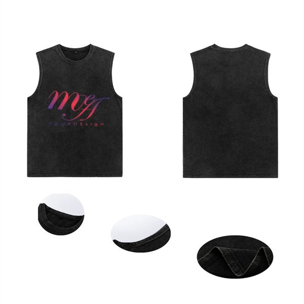 Fashion Modern Sports Vest Sleeveless T-Shirt Cotton - Fashion Modern Sports Vest Sleeveless T-Shirt Cotton - Image 1 of 1