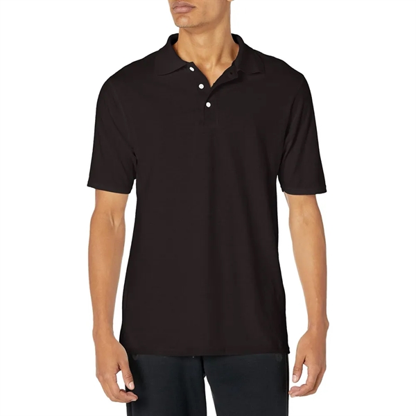 Men's Short Sleeve Cotton Pique Polo Shirt - Men's Short Sleeve Cotton Pique Polo Shirt - Image 2 of 5